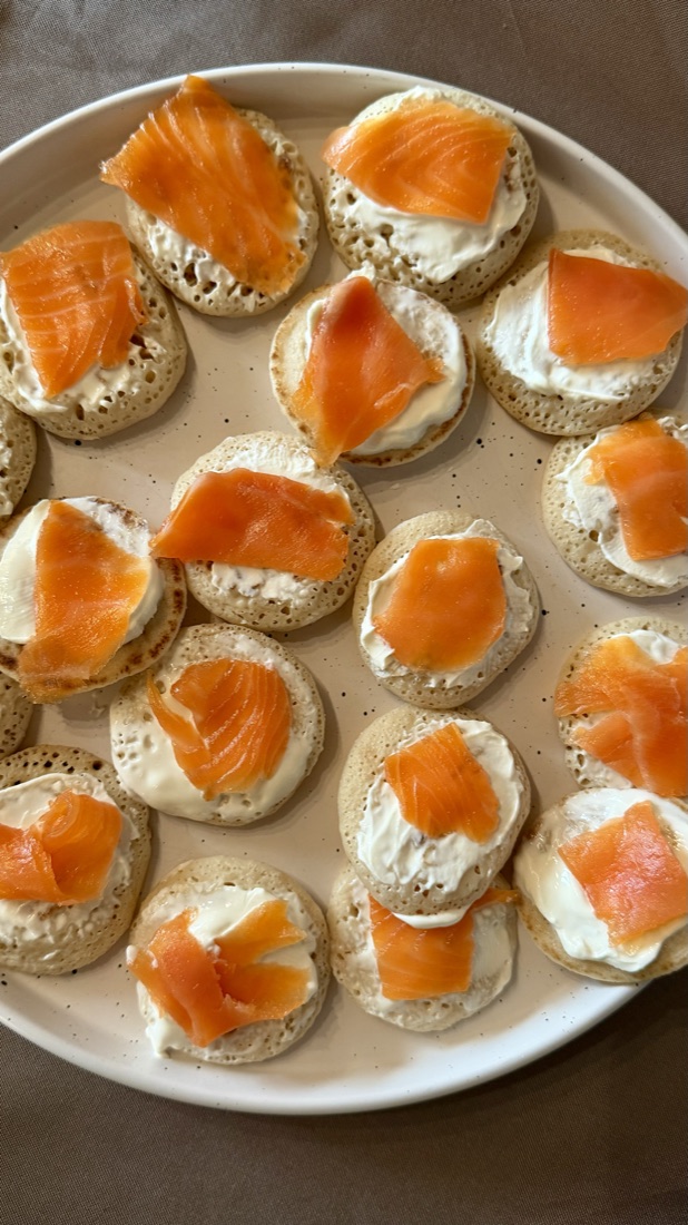 Réalisation maison : blinis et saumon fumé